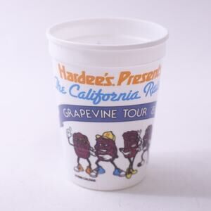 The California Raisins, Plastic Cup, 1988, Hardee's, Drinkware, ~ 250811-WH 506